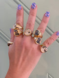 Snow Pup Friendship Signet Ring
