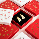 Every pair of earrings will arrive packaged in a bespoke individual box ready to unwrap.