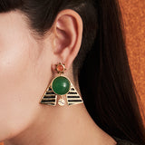 Pharaoh statement earrings