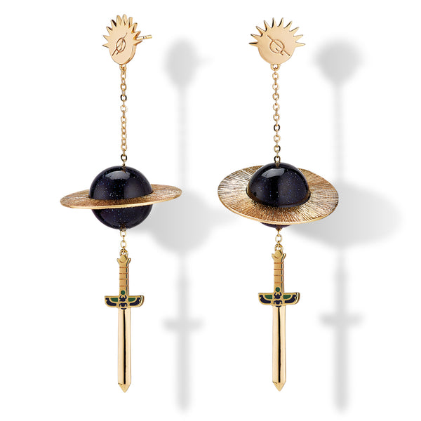 Precipice statement earrings