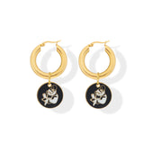 Keep Me Safe Hoop Earrings
