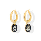 Keep Me Safe Hoop Earrings