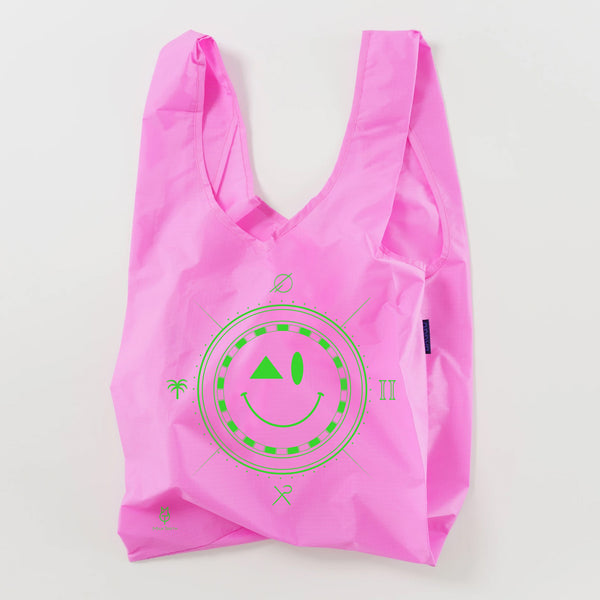 Pink Neon Smiley Bag