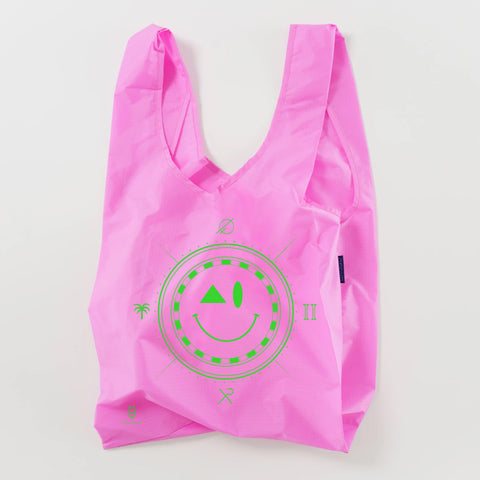 Pink Neon Smiley Bag