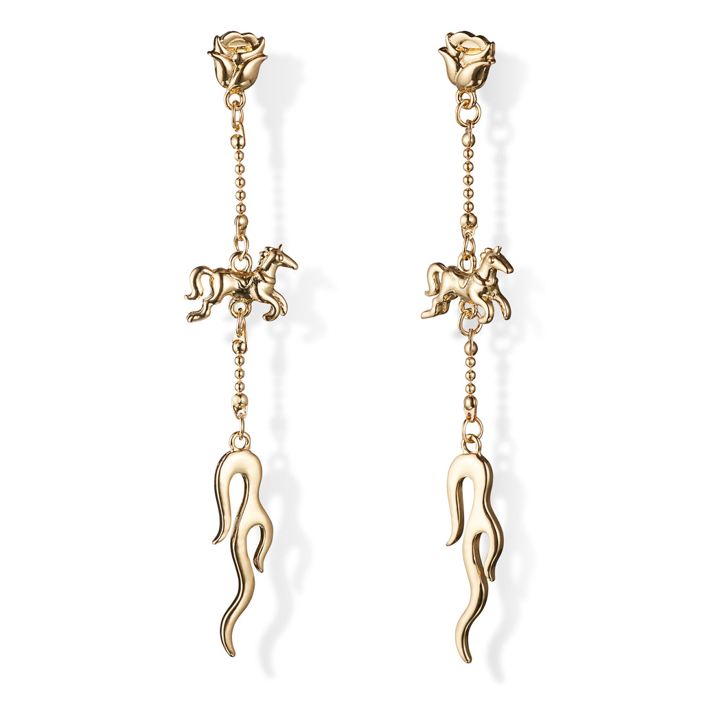 MIlk Tooth Camilo Horse Earrings