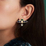 Nucleus statement earrings