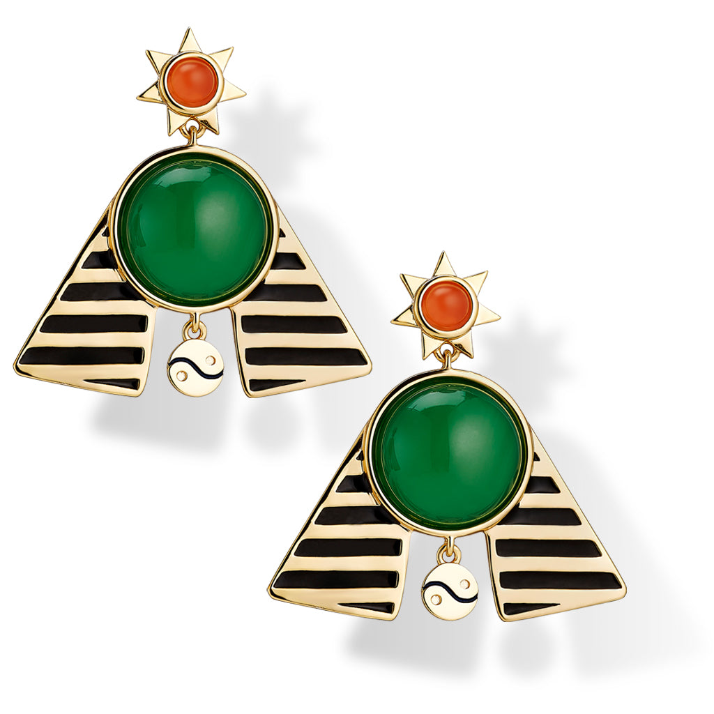 Pharaoh statement earrings